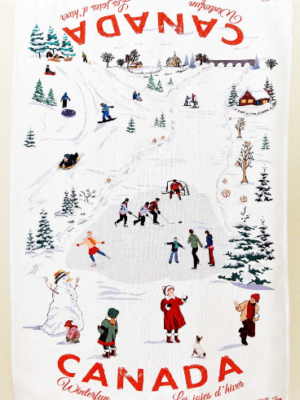 Canada Winter Tea Towel 1 Canada Winter Towel